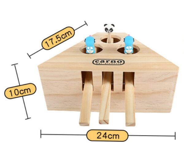 Solid Wood Cat Toy , Hamsters, Kittens, Interactive Toys - Image 4