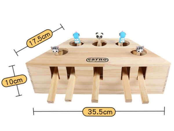 Solid Wood Cat Toy , Hamsters, Kittens, Interactive Toys - Image 5