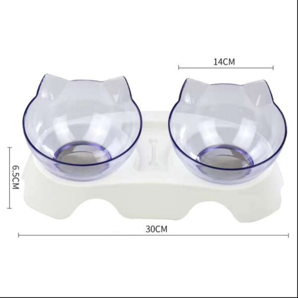 Cat Double Bowl Cat Food Bowl Protects Cervical Vertebra - Image 4