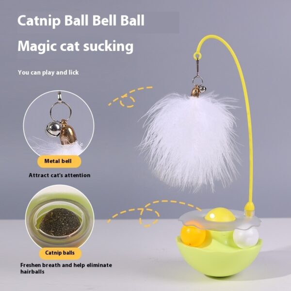 Cat Interactive Toy Funny Tumbler Toy Kitten Exercise Catching Leaky Food Ball Teaser Feather Wand Toys For Cat Accessories Pet Products - Image 10